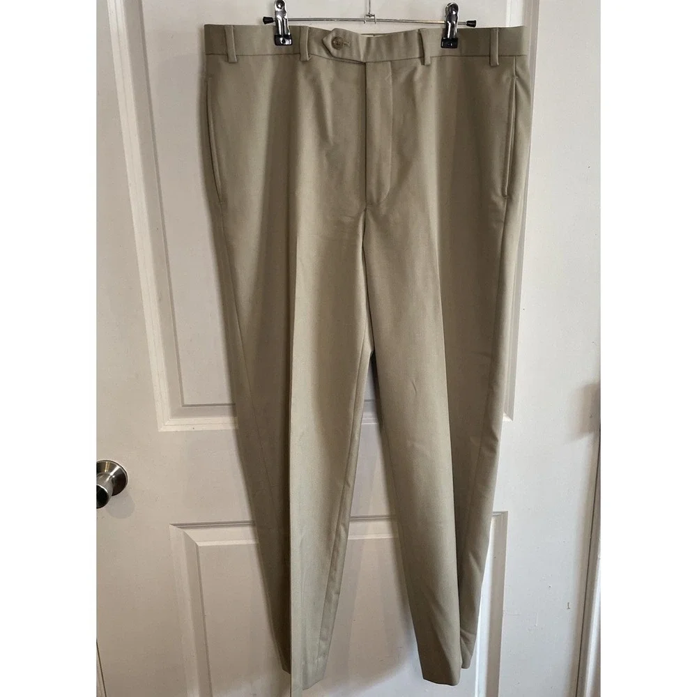 Brooks Brothers‎ Madison Fit Wool Blend Men's Khaki Pants 36x32